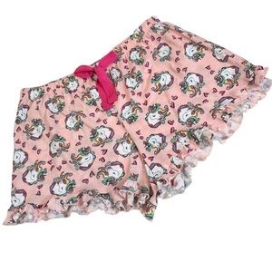Bobbie Brooks Pink Rainbow Unicorn Sleepwear Shorts